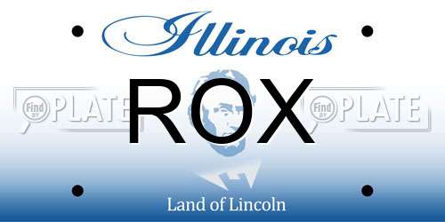 ROX Illinois License Plate