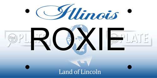 ROXIE Illinois License Plate