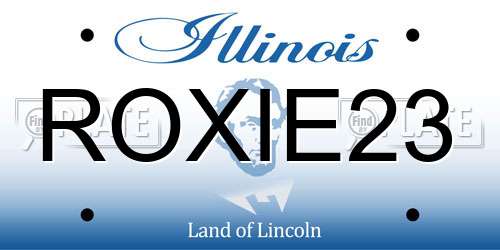 ROXIE23 Illinois License Plate