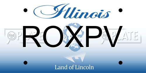 ROXPV Illinois License Plate