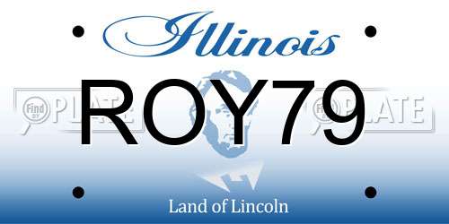 ROY79 Illinois License Plate