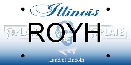 ROYH Illinois License Plate