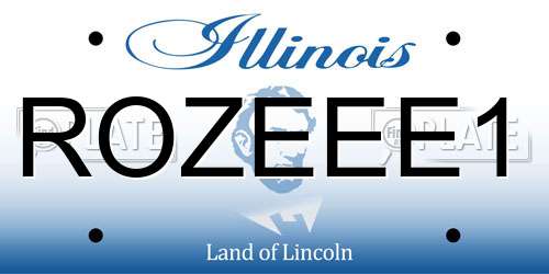 ROZEEE1 Illinois License Plate