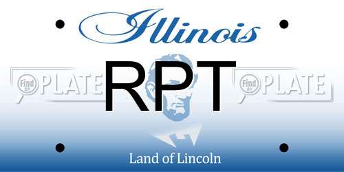 RPT Illinois License Plate