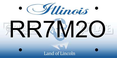 RR7M2O Illinois License Plate