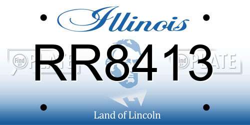 RR8413 Illinois License Plate