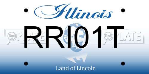 RRI01T Illinois License Plate