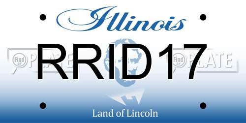 RRID17 Illinois License Plate