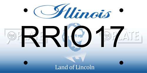 RRIO17 Illinois License Plate