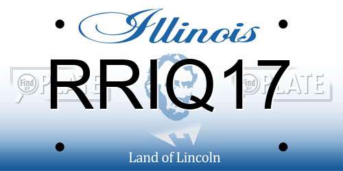 RRIQ17 Illinois License Plate
