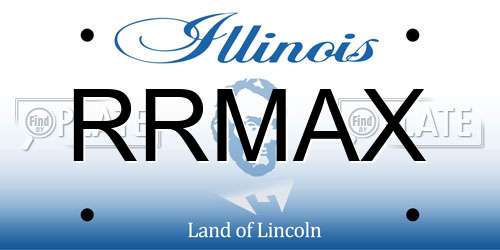 RRMAX Illinois License Plate