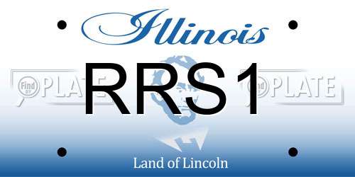 RRS1 Illinois License Plate