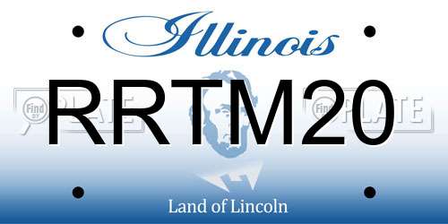RRTM20 Illinois License Plate