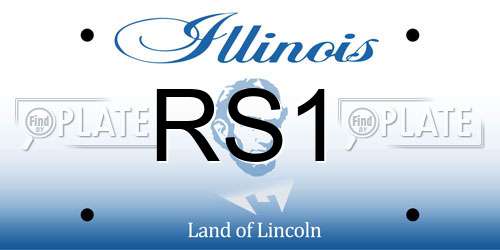 RS1 Illinois License Plate