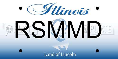 RSMMD Illinois License Plate