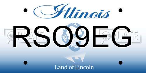 RSO9EG Illinois License Plate
