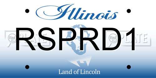 RSPRD1 Illinois License Plate