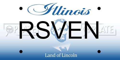 RSVEN Illinois License Plate