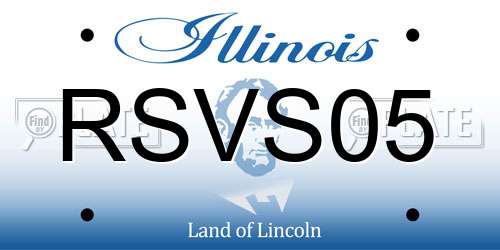 RSVS05 Illinois License Plate