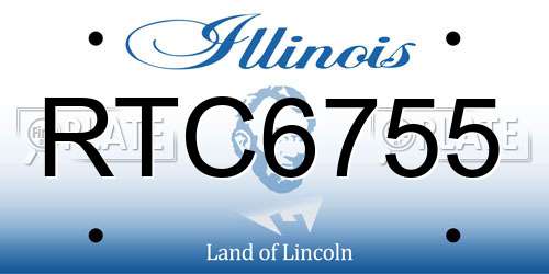 RTC6755 Illinois License Plate
