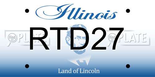 RTD27 Illinois License Plate