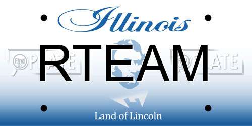 RTEAM Illinois License Plate