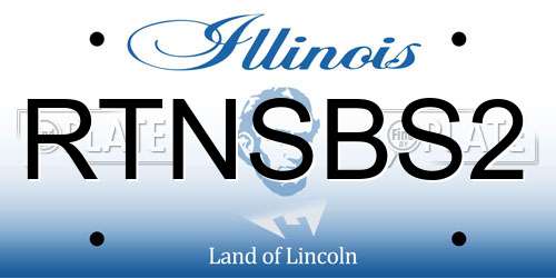 RTNSBS2 Illinois License Plate