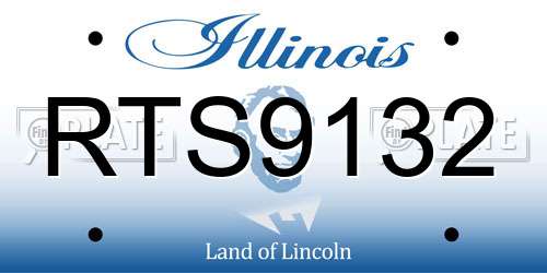 RTS9132 Illinois License Plate