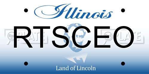 RTSCEO Illinois License Plate