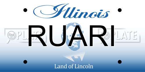 RUARI Illinois License Plate