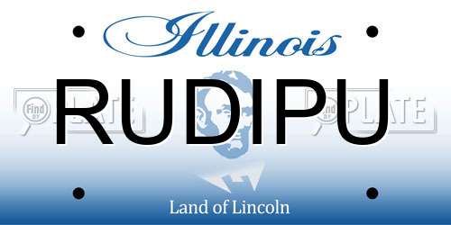 RUDIPU Illinois License Plate