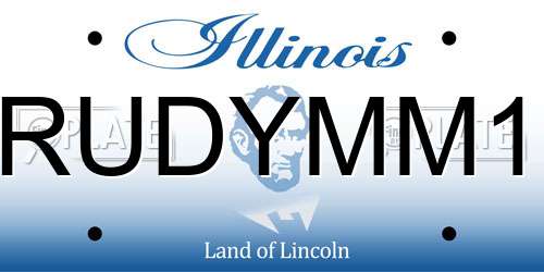 RUDYMM1 Illinois License Plate