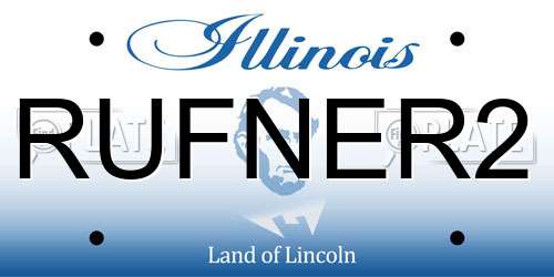 RUFNER2 Illinois License Plate