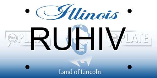 RUHIV Illinois License Plate