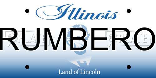 RUMBERO Illinois License Plate