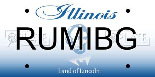 RUMIBG Illinois License Plate