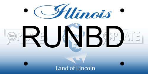 RUNBD Illinois License Plate