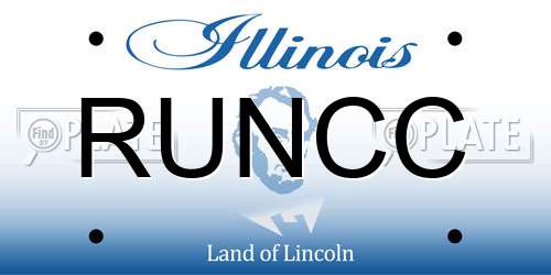 RUNCC Illinois License Plate