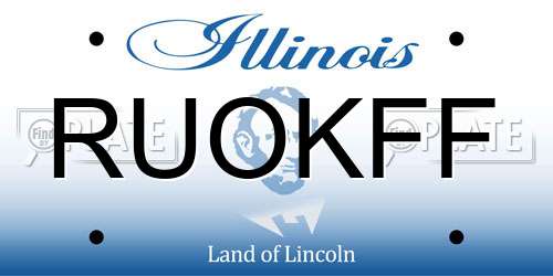 RUOKFF Illinois License Plate