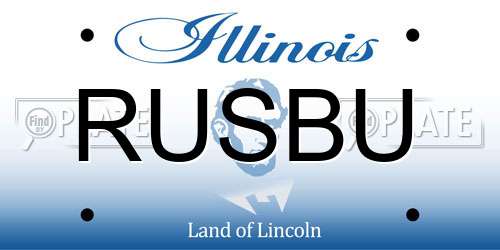 RUSBU Illinois License Plate