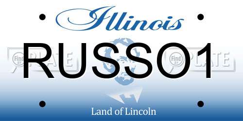 RUSSO1 Illinois License Plate