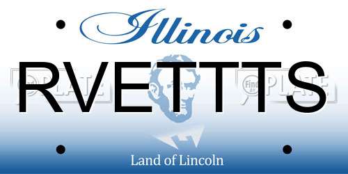 RVETTTS Illinois License Plate