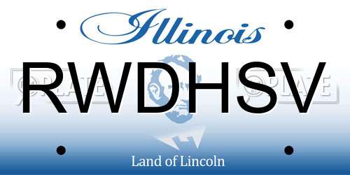 RWDHSV Illinois License Plate