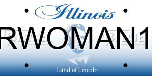 RWOMAN1 Illinois License Plate
