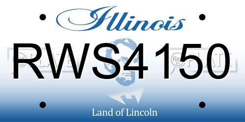 RWS4150 Illinois License Plate