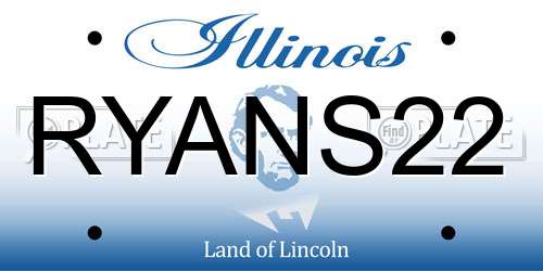 RYANS22 Illinois License Plate