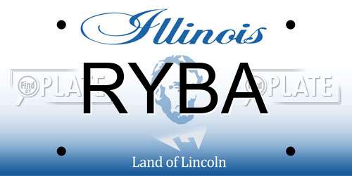 RYBA Illinois License Plate