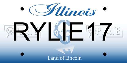 RYLIE17 Illinois License Plate