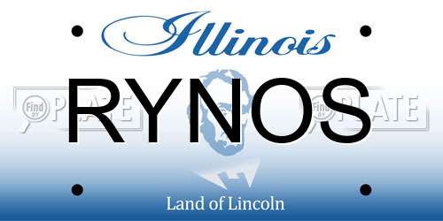 RYNOS Illinois License Plate