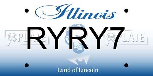 RYRY7 Illinois License Plate